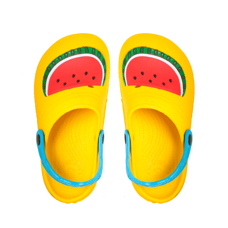 crocs with watermelons